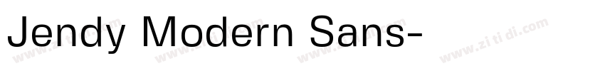 Jendy Modern Sans字体转换